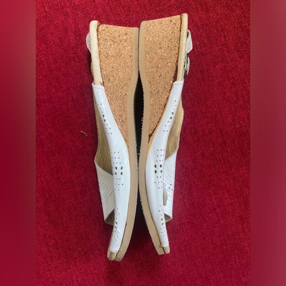 Worishofer Women's Wedge Sandals 562 White Size 39EU 9US - Picture 3 of 5